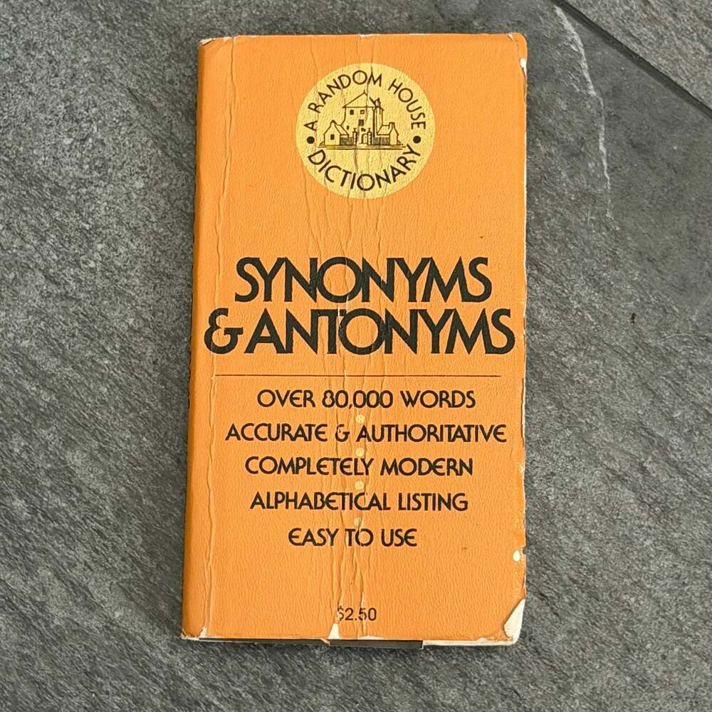 Random House mini Dictionary Synonyms & Antonyms Thesaurus Paperback 1960